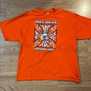 Daytona bike week 2005 orange XL shirt